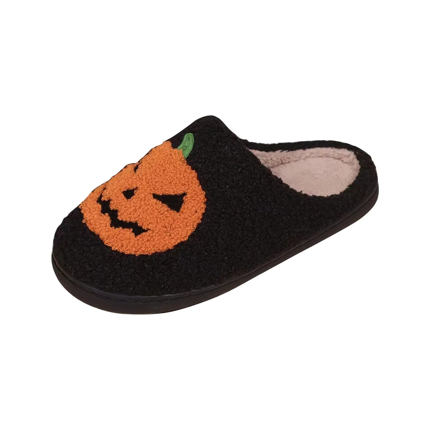 Halloween Slippers for Women Men Spooky Slides Soft Plush Fuzzy Slippers Slippers Indoor Outdoor Shoes